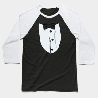 Customizable Tuxedo Shirt – Pick Your Bowtie & Button Colors Baseball T-Shirt